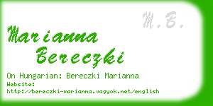 marianna bereczki business card